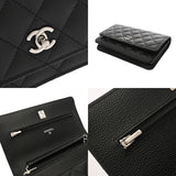 CHANEL シャネル マトラッセ クラシックチェーンウォレット ブラック AP4241 レディース キャビアスキン ショルダーバッグ 未使用 銀蔵