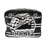 CHANEL シャネル チェーンショルダー LA PAUSA 19年 クルーズコレクション ブラック/ホワイト ユニセックス コーティングキャンバス ショルダーバッグ ABランク 中古 銀蔵