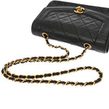 CHANEL シャネル マトラッセ ダイアナ チェーンショルダー 22cm ブラック A01164 レディース ラムスキン ショルダーバッグ ABランク 中古 銀蔵
