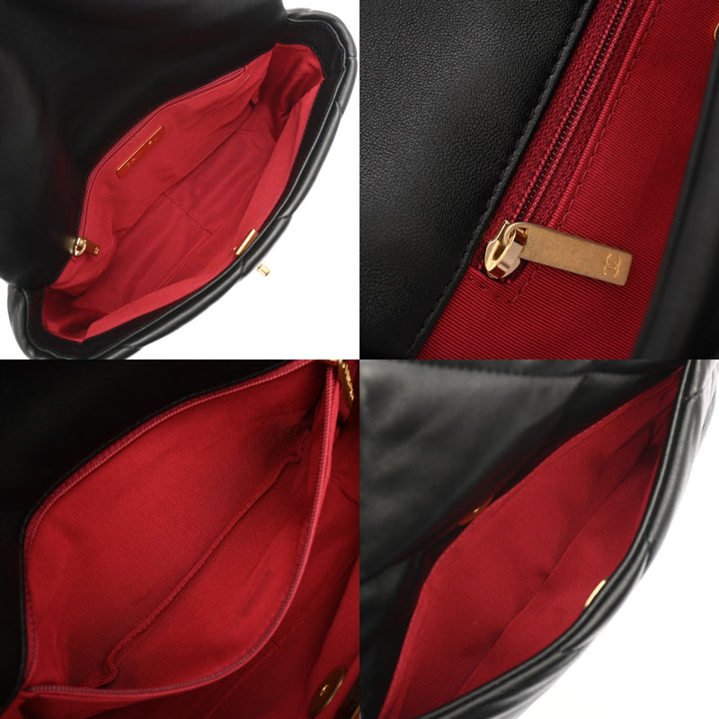 CHANEL シャネル シャネル19 フラップハンドバッグ 2WAY ブラック AS1160 レディース ラムスキン ショルダーバッグ Aランク 中古 銀蔵