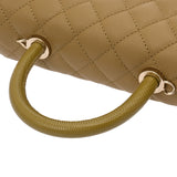CHANEL シャネル トップハンドルフラップバッグ XS ピスタチオ A92990 レディース キャビアスキン リザード 2WAYバッグ Aランク 中古 銀蔵