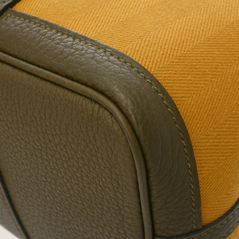 HERMES エルメス ガーデンパーティ TPM ヴェールヴェロネーズ/イエロー系 Y刻印(2020年頃) レディース ネゴンダ ハンドバッグ ABランク 中古 銀蔵