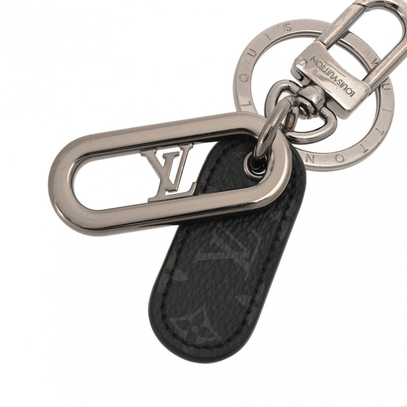 LOUIS VUITTON ルイヴィトン モノグラムエクリプス LVシグネチャーチェーン ブラック M00927 メンズ モノグラムキャンバス キーホルダー ABランク 中古 銀蔵