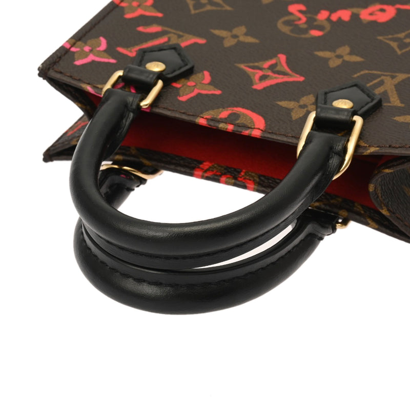 LOUIS VUITTON ルイヴィトン モノグラム プティット サックプラ フォールインラブ ブラウン M80839 レディース モノグラムキャンバス ハンドバッグ Aランク 中古 銀蔵