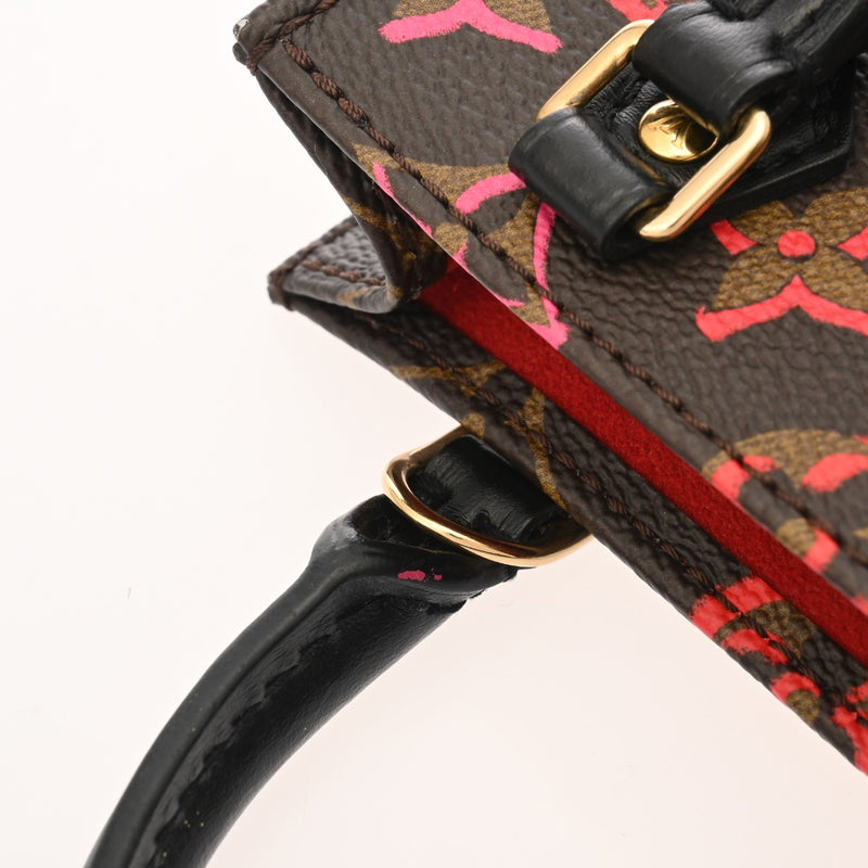 LOUIS VUITTON ルイヴィトン モノグラム プティット サックプラ フォールインラブ ブラウン M80839 レディース モノグラムキャンバス ハンドバッグ Aランク 中古 銀蔵