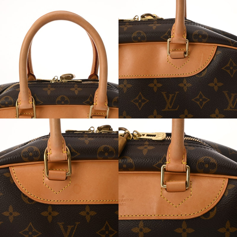 リョウ【美品】ルイヴィトン モノグラム ドーヴィル ハンドバッグ ブラウン LOUIS VUITTON ルイヴィトン ドーヴィル モノグラム