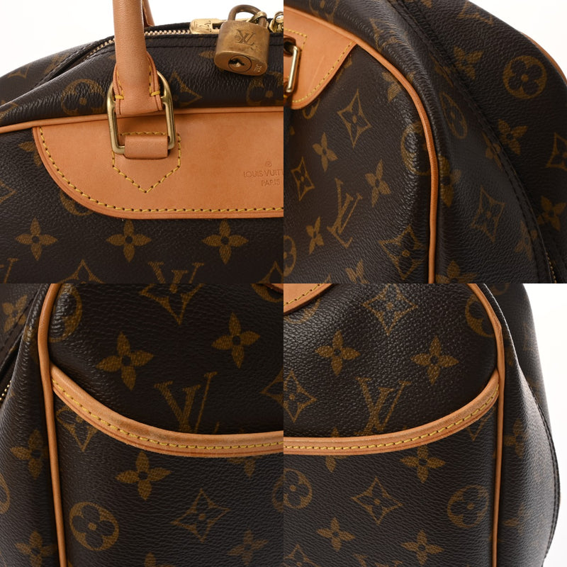 リョウ【美品】ルイヴィトン モノグラム ドーヴィル ハンドバッグ ブラウン LOUIS VUITTON ルイヴィトン ドーヴィル モノグラム