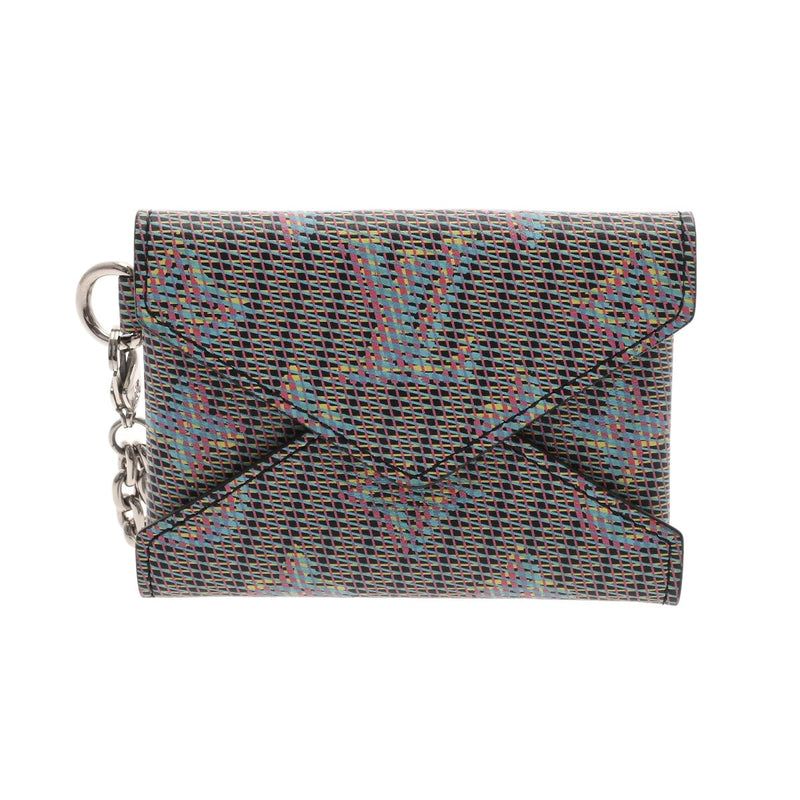 LOUIS VUITTON ルイヴィトン LVポップ キリガミ ブルー M68614 レディース レザー ネックレス Aランク 中古 銀蔵