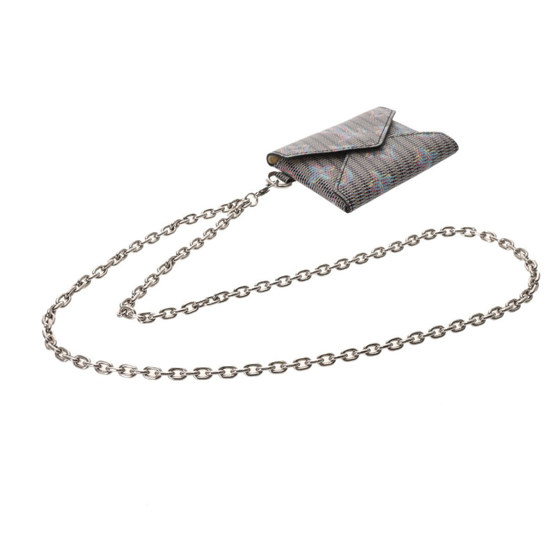 LOUIS VUITTON ルイヴィトン LVポップ キリガミ ブルー M68614 レディース レザー ネックレス Aランク 中古 銀蔵