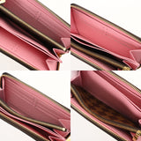 LOUIS VUITTON ルイヴィトン ダミエ ジッピーウォレット ブラウン N60473 レディース ダミエキャンバス スタッズ 長財布 Aランク 中古 銀蔵