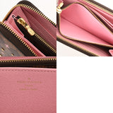 LOUIS VUITTON ルイヴィトン ダミエ ジッピーウォレット ブラウン N60473 レディース ダミエキャンバス スタッズ 長財布 Aランク 中古 銀蔵