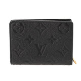 LOUIS VUITTON ルイヴィトン モノグラムアンプラント ポルトフォイユ クレア ノワール M80151 レディース レザー 二つ折り財布 Aランク 中古 銀蔵