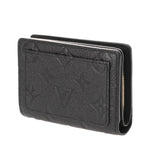 LOUIS VUITTON ルイヴィトン モノグラムアンプラント ポルトフォイユ クレア ノワール M80151 レディース レザー 二つ折り財布 Aランク 中古 銀蔵