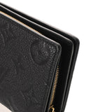 LOUIS VUITTON ルイヴィトン モノグラムアンプラント ポルトフォイユ クレア ノワール M80151 レディース レザー 二つ折り財布 Aランク 中古 銀蔵