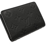 LOUIS VUITTON ルイヴィトン モノグラムアンプラント ポルトフォイユ クレア ノワール M80151 レディース レザー 二つ折り財布 Aランク 中古 銀蔵