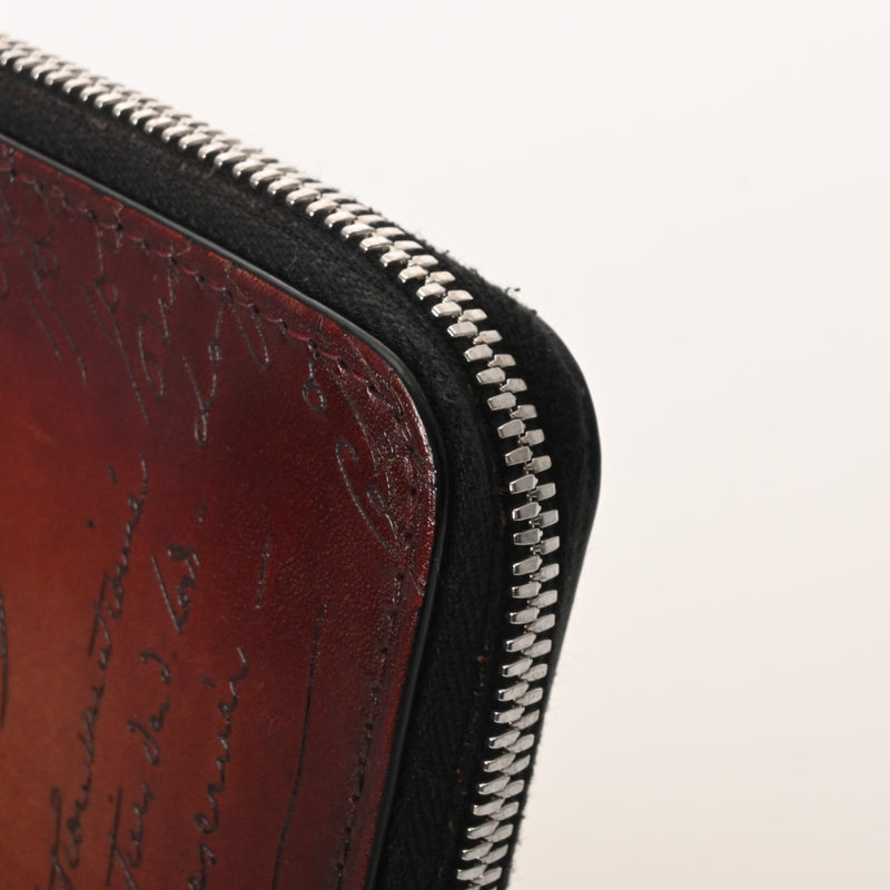 BERLUTI ベルルッティ ワパ ジップ付きコインパース サンテミリオン メンズ スクリットレザー コインケース Aランク 中古 銀蔵