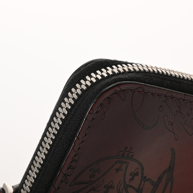 BERLUTI ベルルッティ ワパ ジップ付きコインパース サンテミリオン メンズ スクリットレザー コインケース Aランク 中古 銀蔵