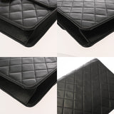 CHANEL シャネル マトラッセ プッシュロック チェーンショルダー 22cm ブラック レディース ラムスキン ショルダーバッグ ABランク 中古 銀蔵