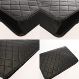 CHANEL シャネル マトラッセ プッシュロック チェーンショルダー 25cm ブラック レディース ラムスキン ショルダーバッグ Bランク 中古 銀蔵