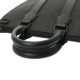 LOUIS VUITTON ルイヴィトン モノグラム サックプラクロス モノグラム トリヨン 新型 ノワール M21884 ユニセックス トリヨンレザー ハンドバッグ Aランク 中古 銀蔵