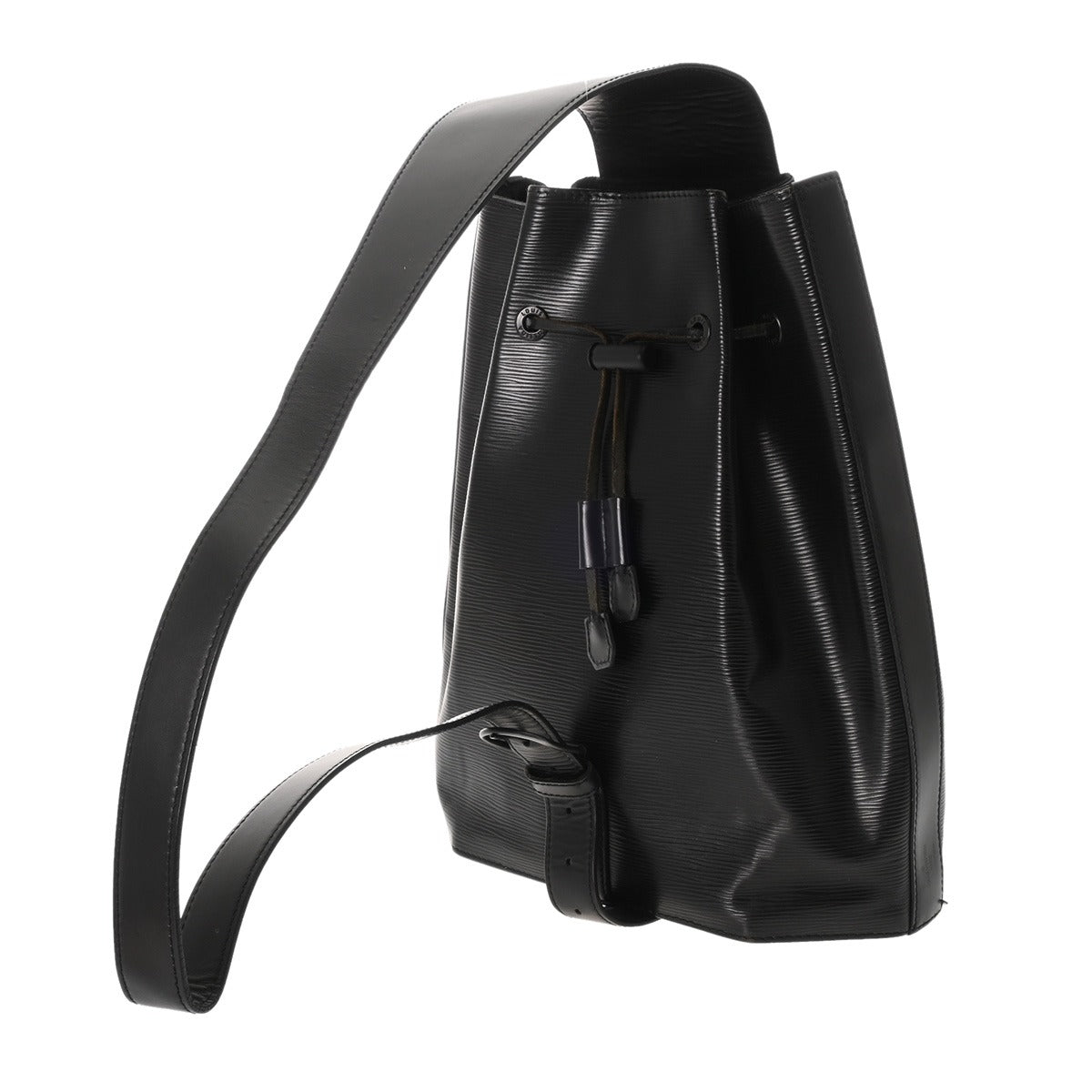 【中古】LOUIS VUITTON エピリュック/レザー/BLK ルイヴィトンクリストファーPM Supremeコラボ 14127 黒 メンズ