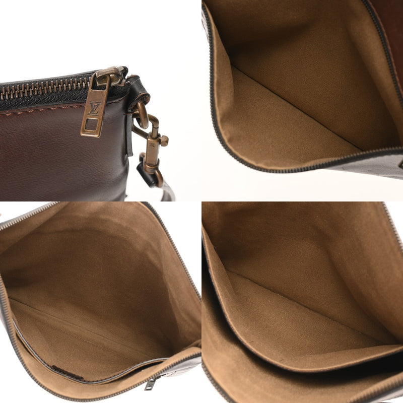 LOUIS VUITTON ルイヴィトン ユタ サックプラ カフェ M92073 メンズ レザー ショルダーバッグ Bランク 中古 銀蔵