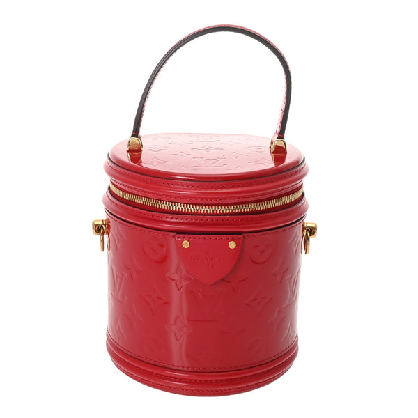 LOUIS VUITTON ルイヴィトン モノグラムヴェルニ カンヌ PM ルージュ M53998 レディース ヴェルニ 2WAYバッグ Aランク 中古 銀蔵