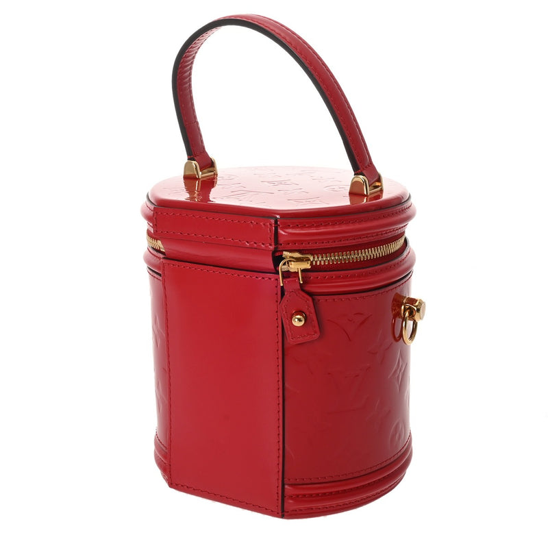 LOUIS VUITTON ルイヴィトン モノグラムヴェルニ カンヌ PM ルージュ M53998 レディース ヴェルニ 2WAYバッグ Aランク 中古 銀蔵