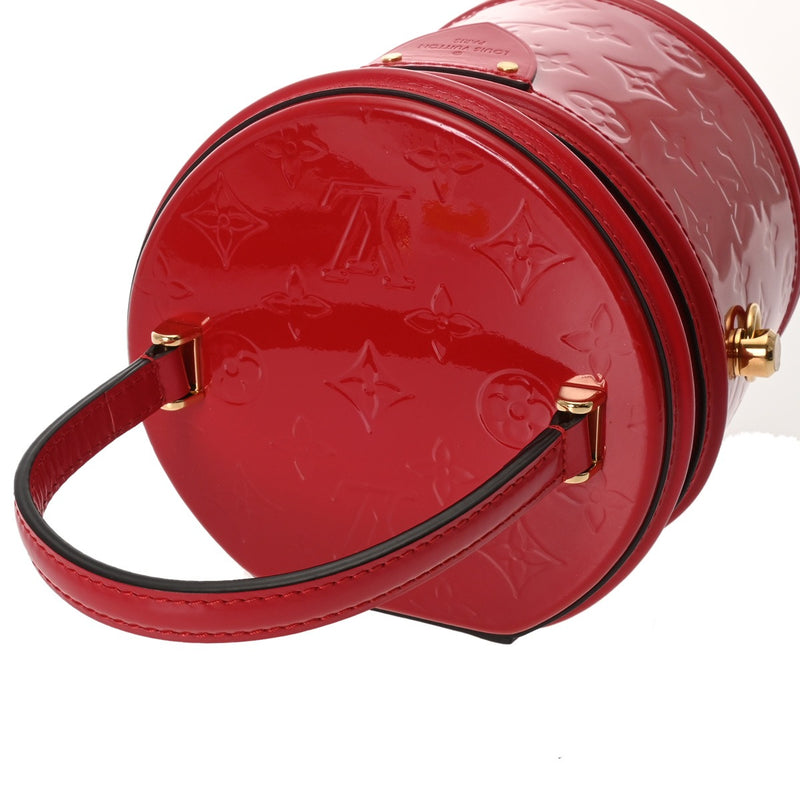 LOUIS VUITTON ルイヴィトン モノグラムヴェルニ カンヌ PM ルージュ M53998 レディース ヴェルニ 2WAYバッグ Aランク 中古 銀蔵