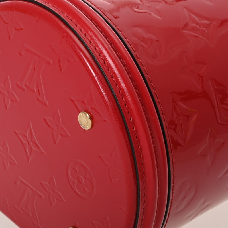LOUIS VUITTON ルイヴィトン モノグラムヴェルニ カンヌ PM ルージュ M53998 レディース ヴェルニ 2WAYバッグ Aランク 中古 銀蔵