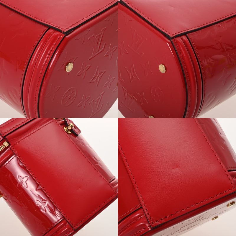 LOUIS VUITTON ルイヴィトン モノグラムヴェルニ カンヌ PM ルージュ M53998 レディース ヴェルニ 2WAYバッグ Aランク 中古 銀蔵