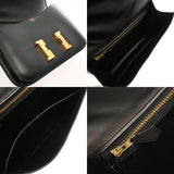 HERMES エルメス コンスタンス 23 ブラック ○N刻印(1984年頃) レディース ボックスカーフ ショルダーバッグ ABランク 中古 銀蔵