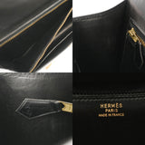 HERMES エルメス コンスタンス 23 ブラック ○N刻印(1984年頃) レディース ボックスカーフ ショルダーバッグ ABランク 中古 銀蔵