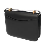 HERMES エルメス コンスタンス 23 ブラック ○N刻印(1984年頃) レディース ボックスカーフ ショルダーバッグ ABランク 中古 銀蔵