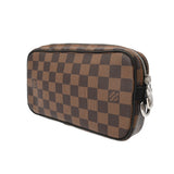 LOUIS VUITTON ルイヴィトン ダミエ ポシェットヴォルガ チャップマン ブラウン N63350 メンズ ダミエキャンバス セカンドバッグ ABランク 中古 銀蔵