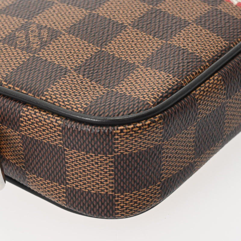 LOUIS VUITTON ルイヴィトン ダミエ ポシェットヴォルガ チャップマン ブラウン N63350 メンズ ダミエキャンバス セカンドバッグ ABランク 中古 銀蔵