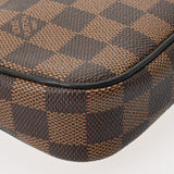 LOUIS VUITTON ルイヴィトン ダミエ ポシェットヴォルガ チャップマン ブラウン N63350 メンズ ダミエキャンバス セカンドバッグ ABランク 中古 銀蔵
