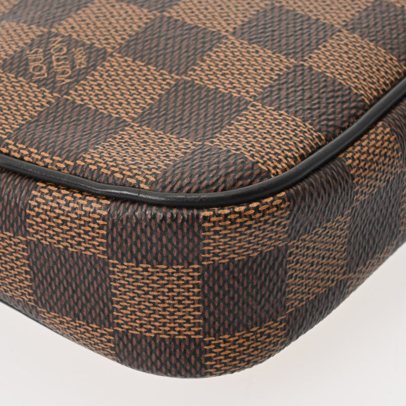 LOUIS VUITTON ルイヴィトン ダミエ ポシェットヴォルガ チャップマン ブラウン N63350 メンズ ダミエキャンバス セカンドバッグ ABランク 中古 銀蔵