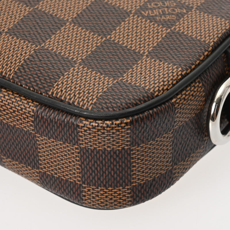 LOUIS VUITTON ルイヴィトン ダミエ ポシェットヴォルガ チャップマン ブラウン N63350 メンズ ダミエキャンバス セカンドバッグ ABランク 中古 銀蔵