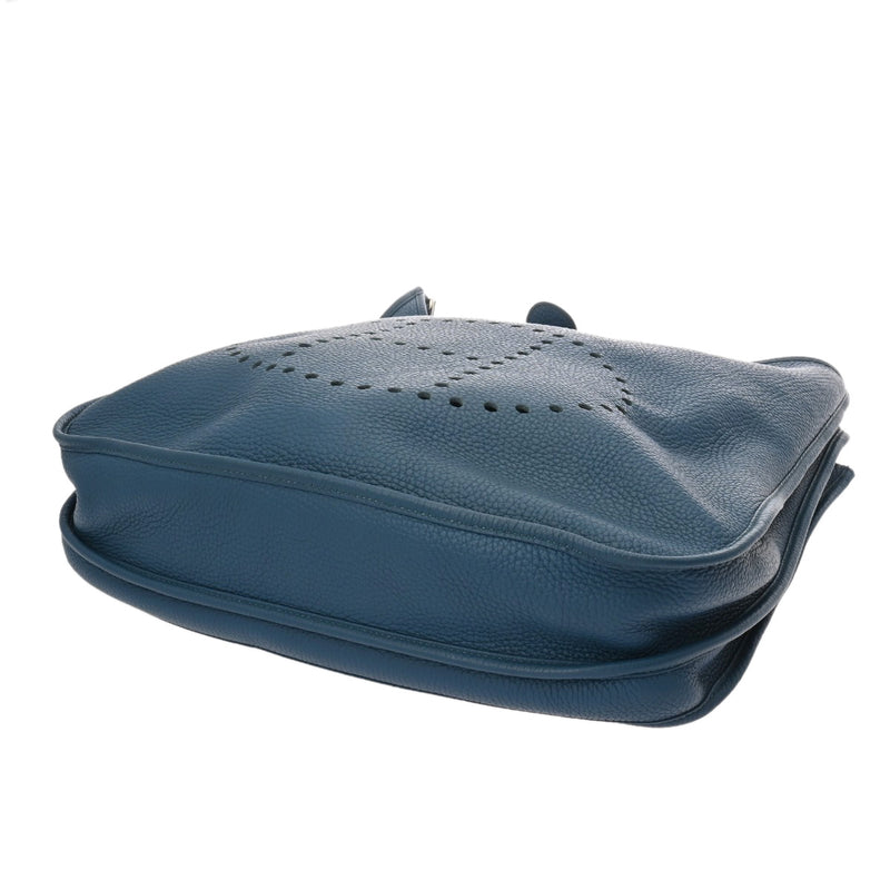 HERMES エルメス エヴリン3 TGM ブルー系 □P刻印(2012年頃) ユニセックス トリヨンクレマンス ショルダーバッグ ABランク 中古 銀蔵