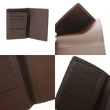 LOUIS VUITTON ルイヴィトン ダミエ パスポートカバー ブラウン N60188 ユニセックス ダミエキャンバス パスポートケース Bランク 中古 銀蔵