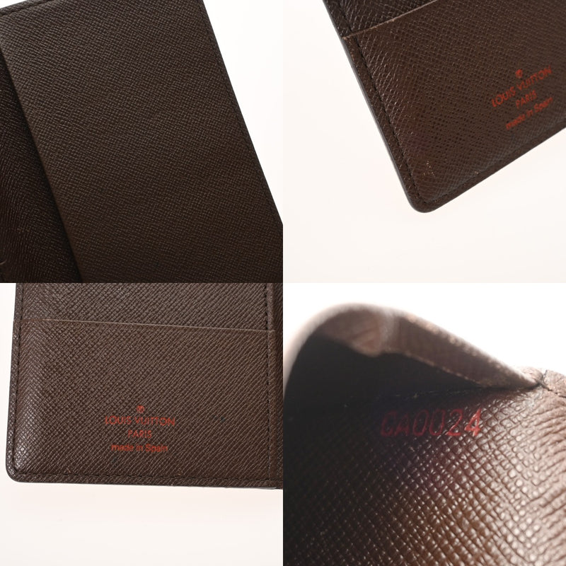 LOUIS VUITTON ルイヴィトン ダミエ パスポートカバー ブラウン N60188 ユニセックス ダミエキャンバス パスポートケース Bランク 中古 銀蔵