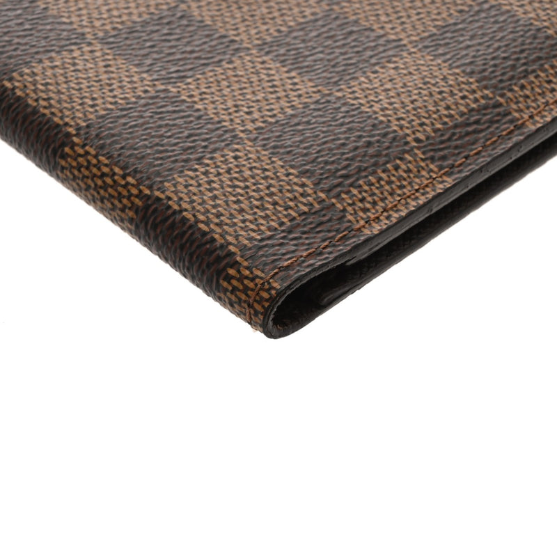 LOUIS VUITTON ルイヴィトン ダミエ パスポートカバー ブラウン N60188 ユニセックス ダミエキャンバス パスポートケース Bランク 中古 銀蔵