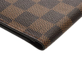 LOUIS VUITTON ルイヴィトン ダミエ パスポートカバー ブラウン N60188 ユニセックス ダミエキャンバス パスポートケース Bランク 中古 銀蔵