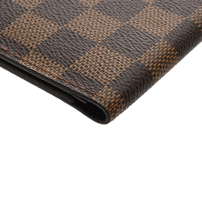 LOUIS VUITTON ルイヴィトン ダミエ パスポートカバー ブラウン N60188 ユニセックス ダミエキャンバス パスポートケース Bランク 中古 銀蔵
