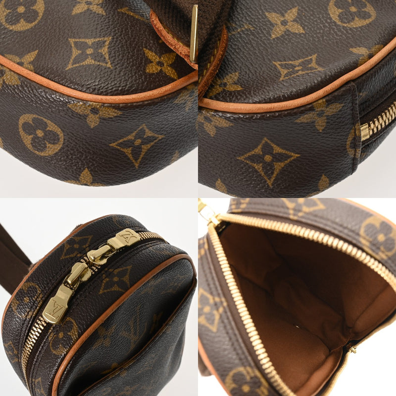 LOUIS VUITTON ルイヴィトン モノグラム ポシェットガンジュ ブラウン M51870 メンズ モノグラムキャンバス ボディバッグ Bランク 中古 銀蔵