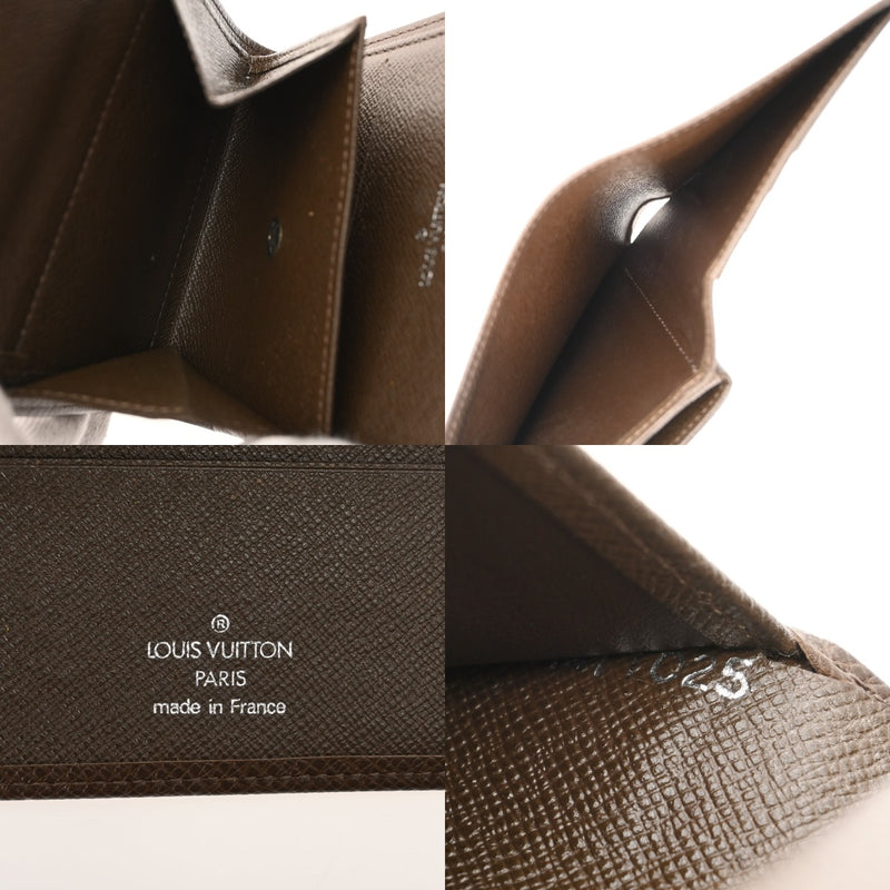 LOUIS VUITTON ルイヴィトン タイガ ポルトビエ 3カルト クレディ グリズリ M30458 メンズ レザー 二つ折り財布 ABランク 中古 銀蔵