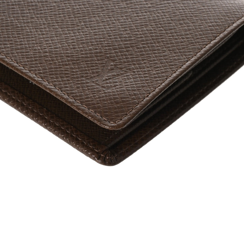 LOUIS VUITTON ルイヴィトン タイガ ポルトビエ 3カルト クレディ グリズリ M30458 メンズ レザー 二つ折り財布 ABランク 中古 銀蔵