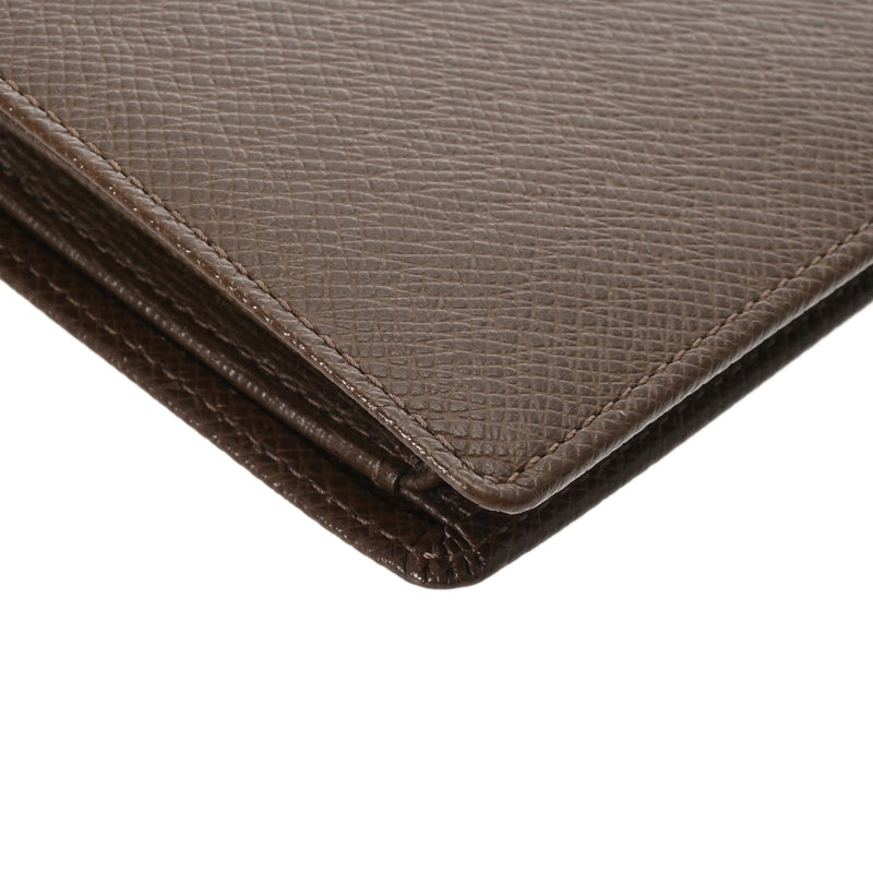 LOUIS VUITTON ルイヴィトン タイガ ポルトビエ 3カルト クレディ グリズリ M30458 メンズ レザー 二つ折り財布 ABランク 中古 銀蔵