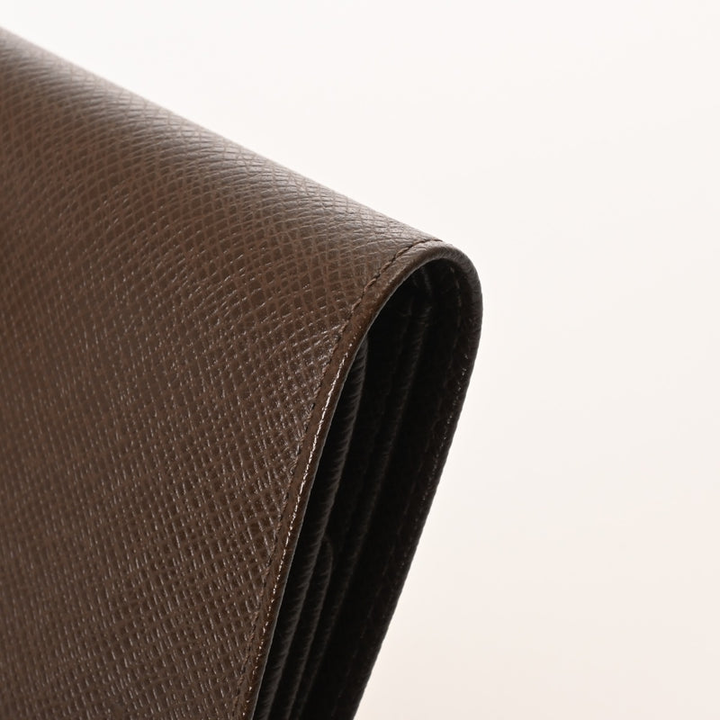 LOUIS VUITTON ルイヴィトン タイガ ポルトビエ 3カルト クレディ グリズリ M30458 メンズ レザー 二つ折り財布 ABランク 中古 銀蔵